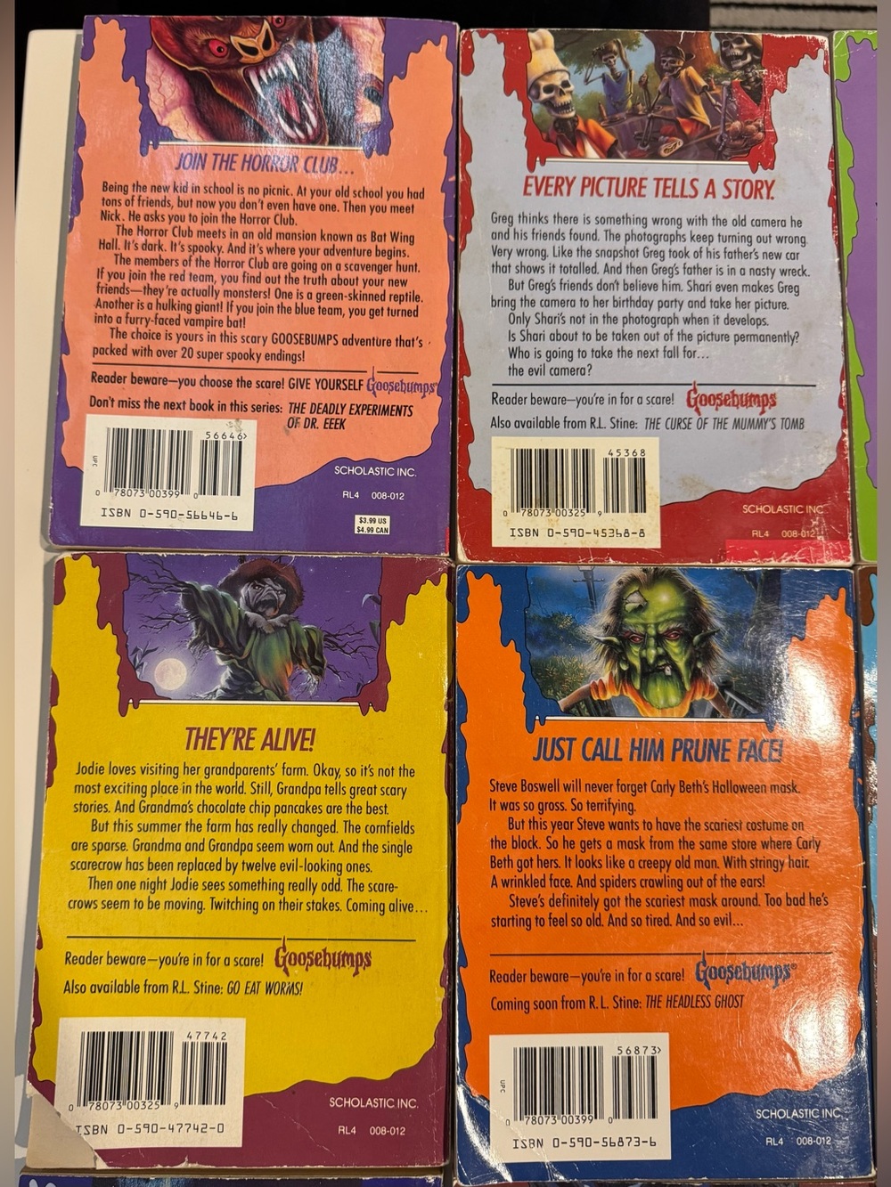 Lot of 19 Vintage 1990’s R.L. Stine Goosebumps Book Collection NO DUPES - Picture 9 of 16